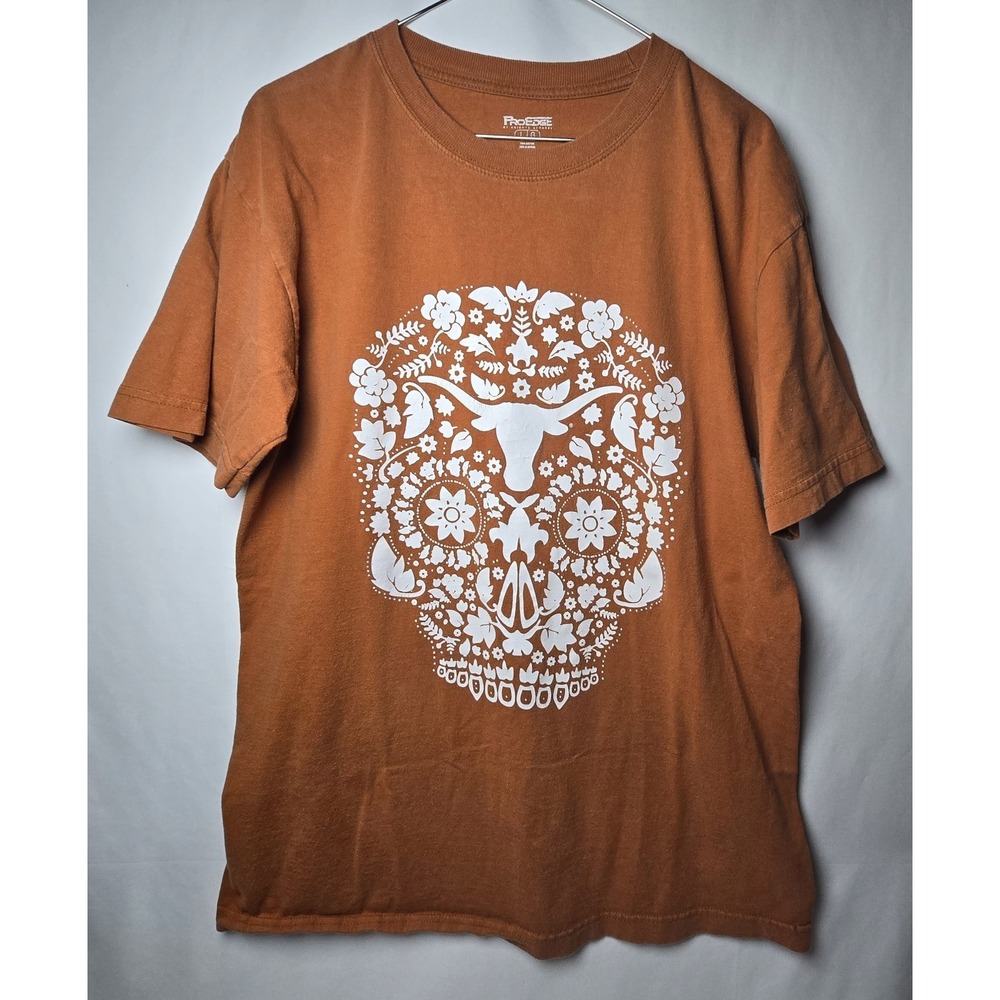 Texas Longhorn Women's Large Skull Tshirt Pro Edge